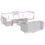 Gartensofa-Set mit 10-teiligen beigen Kissen aus synthetischem Rattan. von , Gartensets - Ref: Foro24-3257927, Preis: 730,77 ...