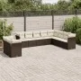 Set de sofás de jardín 10 pzas y cojines ratán sintético marrón by , Garden sets - Ref: Foro24-3249702, Price: 668,42 €, Disc...
