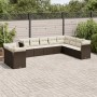 Set de sofás de jardín 10 pzas y cojines ratán sintético marrón by , Garden sets - Ref: Foro24-3249702, Price: 677,43 €, Disc...