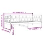 Wachsbraunes Schlafsofa aus massivem Kiefernholz, 80 x 200 cm von , Betten und Lattenroste - Ref: Foro24-844409, Preis: 94,15...