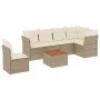 Set sofás de jardín 7 piezas y cojines ratán sintético beige de , Conjuntos de jardín - Ref: Foro24-3255995, Precio: 449,76 €...