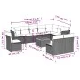 Set de sofás de jardín 11 pzas y cojines ratán sintético gris by , Garden sets - Ref: Foro24-3256032, Price: 631,57 €, Discou...