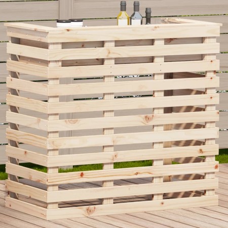 Mesa alta bar de jardín madera maciza de pino 113,5x50x103 cm by , Garden tables - Ref: Foro24-832530, Price: 150,71 €, Disco...