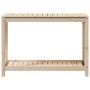 Mesa de plantación con estante madera maciza pino 108x50x75 cm de , Soportes para macetas - Ref: Foro24-832402, Precio: 90,25...
