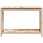 Mesa de plantación con estante madera maciza pino 108x50x75 cm by , Pot stands - Ref: Foro24-832402, Price: 94,16 €, Discount: %