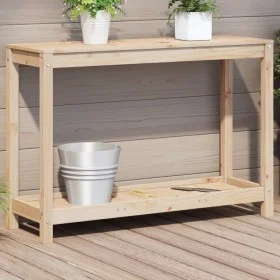 Mesa de plantación con estante madera maciza pino 108x35x75 cm by , Pot stands - Ref: Foro24-832392, Price: 67,43 €, Discount: %