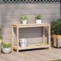 Mesa de plantación con estante madera maciza pino 108x35x75 cm by , Pot stands - Ref: Foro24-832392, Price: 71,93 €, Discount: %