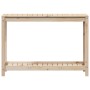 Mesa de plantación con estante madera maciza pino 108x35x75 cm by , Pot stands - Ref: Foro24-832392, Price: 71,93 €, Discount: %