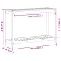 Mesa de plantación con estante madera maciza pino 108x35x75 cm by , Pot stands - Ref: Foro24-832392, Price: 71,93 €, Discount: %