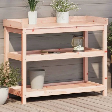 Mesa de plantación con estantes madera Douglas 108x45x86,5 cm de , Soportes para macetas - Ref: Foro24-832440, Precio: 120,32...