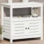 Mesa plantación con estantes madera pino blanco 82,5x45x81 cm by , Pot stands - Ref: Foro24-832428, Price: 140,86 €, Discount: %
