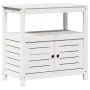 Mesa plantación con estantes madera pino blanco 82,5x45x81 cm by , Pot stands - Ref: Foro24-832428, Price: 140,86 €, Discount: %