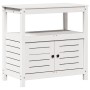 Pflanzentisch mit Regalen aus weißem Kiefernholz 82,5x45x81 cm von , Topfständer - Ref: Foro24-832428, Preis: 147,04 €, Rabat...