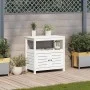 Mesa plantación con estantes madera pino blanco 82,5x45x81 cm by , Pot stands - Ref: Foro24-832428, Price: 140,86 €, Discount: %