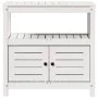 Mesa plantación con estantes madera pino blanco 82,5x45x81 cm by , Pot stands - Ref: Foro24-832428, Price: 140,86 €, Discount: %