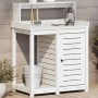 Mesa plantación con estantes madera pino blanco 82,5x50x109,5cm by , Pot stands - Ref: Foro24-832423, Price: 179,64 €, Discou...