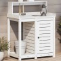 Mesa plantación con estantes madera pino blanco 82,5x50x109,5cm by , Pot stands - Ref: Foro24-832423, Price: 181,97 €, Discou...