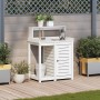 Mesa plantación con estantes madera pino blanco 82,5x50x109,5cm by , Pot stands - Ref: Foro24-832423, Price: 181,97 €, Discou...