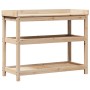 Mesa de plantación con estantes madera pino 108x45x86,5 cm by , Pot stands - Ref: Foro24-832437, Price: 115,54 €, Discount: %