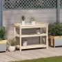 Mesa de plantación con estantes madera pino 108x45x86,5 cm de , Soportes para macetas - Ref: Foro24-832437, Precio: 110,53 €,...