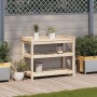 Mesa de plantación con estantes madera pino 108x45x86,5 cm by , Pot stands - Ref: Foro24-832437, Price: 115,54 €, Discount: %