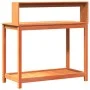 Mesa plantación con estantes madera pino marrón 108x50x109,5 cm by , Pot stands - Ref: Foro24-844634, Price: 89,16 €, Discoun...