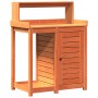 Pflanzentisch mit Regalen aus braunem Kiefernholz 82,5x50x109,5cm von , Topfständer - Ref: Foro24-844636, Preis: 149,42 €, Ra...
