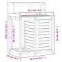 Pflanzentisch mit Regalen aus braunem Kiefernholz 82,5x50x109,5cm von , Topfständer - Ref: Foro24-844636, Preis: 149,42 €, Ra...