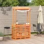 Mesa alta bar de jardín madera maciza marrón 112,5x57x195,5 cm by , Garden tables - Ref: Foro24-844641, Price: 192,35 €, Disc...