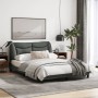 Bed frame with LED lights dark gray fabric 140x190 cm by , Beds and slatted bases - Ref: Foro24-3213698, Price: 233,28 €, Dis...