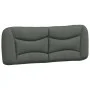 Bed frame with LED lights dark gray fabric 140x190 cm by , Beds and slatted bases - Ref: Foro24-3213698, Price: 230,57 €, Dis...