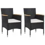 3-piece garden furniture set with black synthetic rattan cushions by , Garden sets - Ref: Foro24-3095015, Price: 275,92 €, Di...