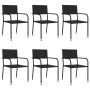 7-teiliges Garten-Esszimmerset aus synthetischem Rattan, schwarz von , Gartensets - Ref: Foro24-3156759, Preis: 316,49 €, Rab...
