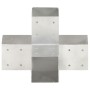 X-förmiger Polverbinder Metall verzinkt 91x91 mm von , Zaunpfosten - Ref: Foro24-145475, Preis: 35,79 €, Rabatt: %