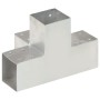 X-förmiger Polverbinder Metall verzinkt 91x91 mm von , Zaunpfosten - Ref: Foro24-145475, Preis: 35,79 €, Rabatt: %