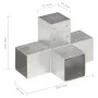 X-förmiger Polverbinder Metall verzinkt 91x91 mm von , Zaunpfosten - Ref: Foro24-145475, Preis: 34,90 €, Rabatt: %
