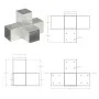 X-förmiger Polverbinder Metall verzinkt 91x91 mm von , Zaunpfosten - Ref: Foro24-145475, Preis: 34,90 €, Rabatt: %
