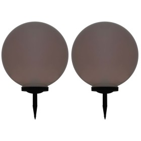 Lámparas solares esféricas de exterior 2 uds LED RGB 50 cm by , Outdoor lighting - Ref: Foro24-277129, Price: 231,26 €, Disco...