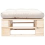 Gartenpaletten-Ottomane mit Kissen Sand Naturholz von , Hocker für den Außenbereich - Ref: Foro24-277473, Preis: 65,82 €, Rab...