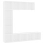 TV-Möbel und Bücherregal 3-teilig weiß 180x30x180 cm von , Bücherregale und Regale - Ref: Foro24-278788, Preis: 175,26 €, Rab...