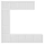 TV stand and bookshelf 3 pieces white 180x30x180 cm by , Bookcases and shelves - Ref: Foro24-278788, Price: 172,17 €, Discoun...