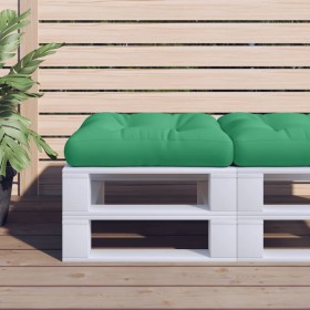 Cojín para sofá de palets tela verde 50x50x12 cm