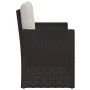 Garden bench with black synthetic rattan cushions 105 cm by , garden benches - Ref: Foro24-362318, Price: 118,43 €, Discount: %