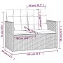 Garden bench with black synthetic rattan cushions 105 cm by , garden benches - Ref: Foro24-362318, Price: 118,43 €, Discount: %
