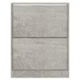 Mueble zapatero madera contrachapada gris hormigón 63x24x81cm by , Shoe racks and shoe organizers - Ref: Foro24-342559, Price...