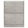 Mueble zapatero madera contrachapada gris hormigón 63x24x81cm by , Shoe racks and shoe organizers - Ref: Foro24-342559, Price...