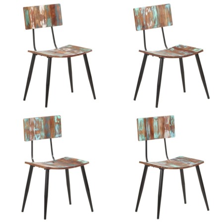 Esszimmerstühle 4 Einheiten aus massivem recyceltem Holz von , Essstühle - Ref: Foro24-3056368, Preis: 369,82 €, Rabatt: %