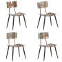 Esszimmerstühle 4 Einheiten aus massivem recyceltem Holz von , Essstühle - Ref: Foro24-3056368, Preis: 369,82 €, Rabatt: %