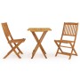 3-teiliges faltbares Garten-Esszimmer aus massivem Akazienholz von , Gartensets - Ref: Foro24-3058254, Preis: 165,54 €, Rabat...