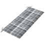 Banco de jardín 2 plazas madera eucalipto gris y cojín 120 cm de , Bancos de jardín - Ref: Foro24-3061037, Precio: 192,58 €, ...